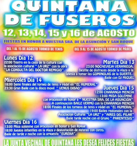 fiestas de quintana de fuseros 2024