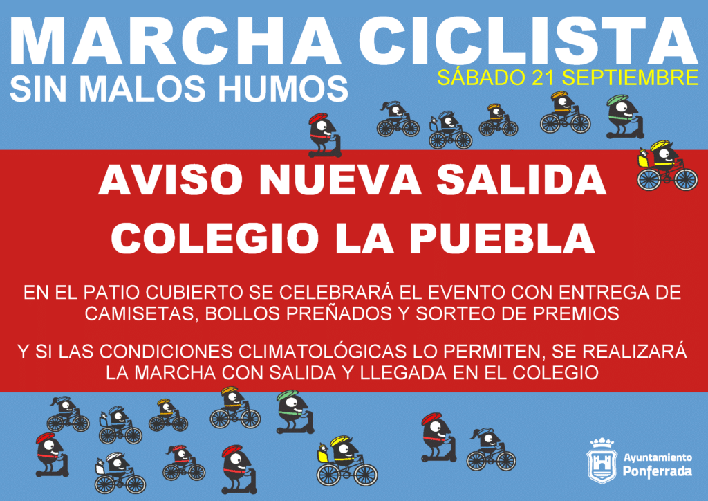 Cartel Marcha ciclista 2024 CAMBIO SALIDA