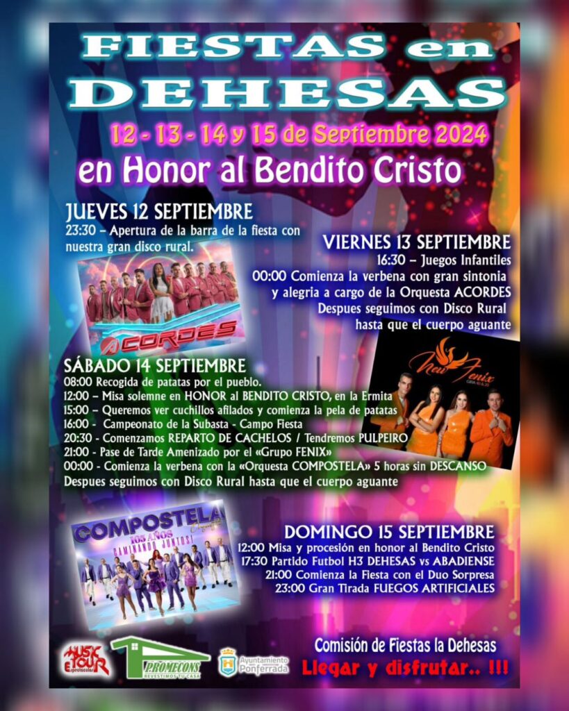 FIESTAS DE DEHESAS EN HONOR AL BENDITO CRISTO