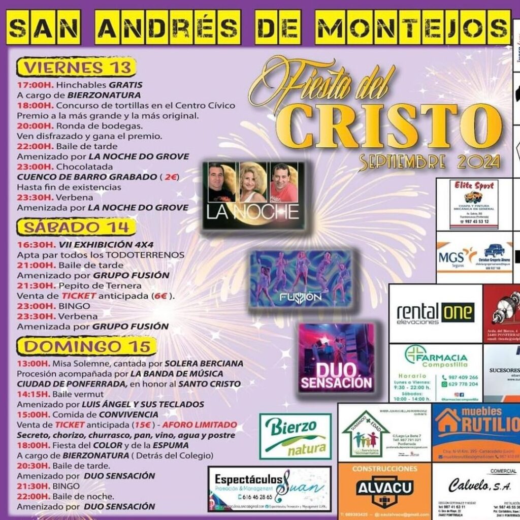 Fiestas en San Andrés de Montejos