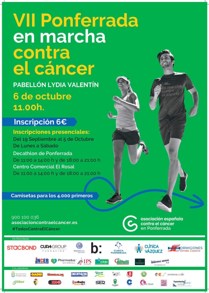 ponferrada en marcha contra el cancer 2024