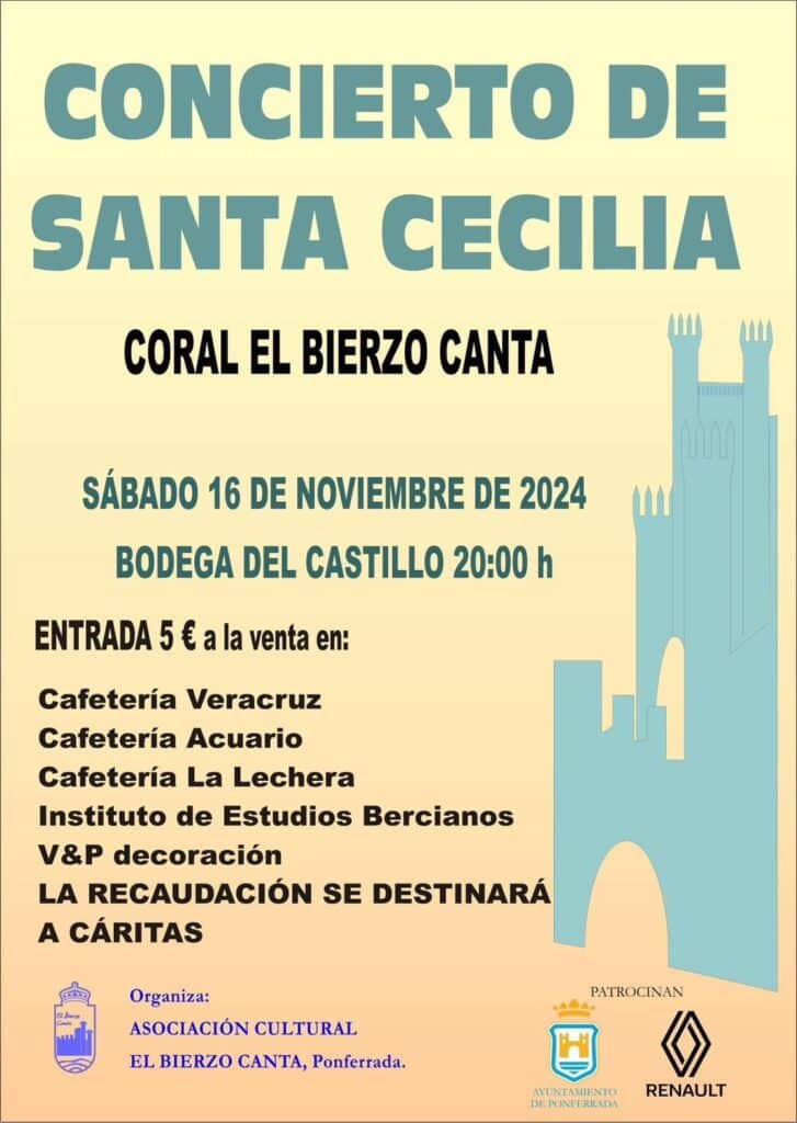 Concierto de Santa Cecilia en el castillo de ponferrada