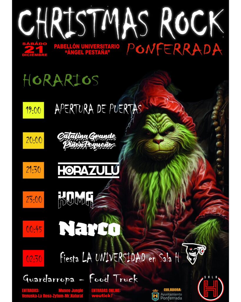 horarios chrismas rock