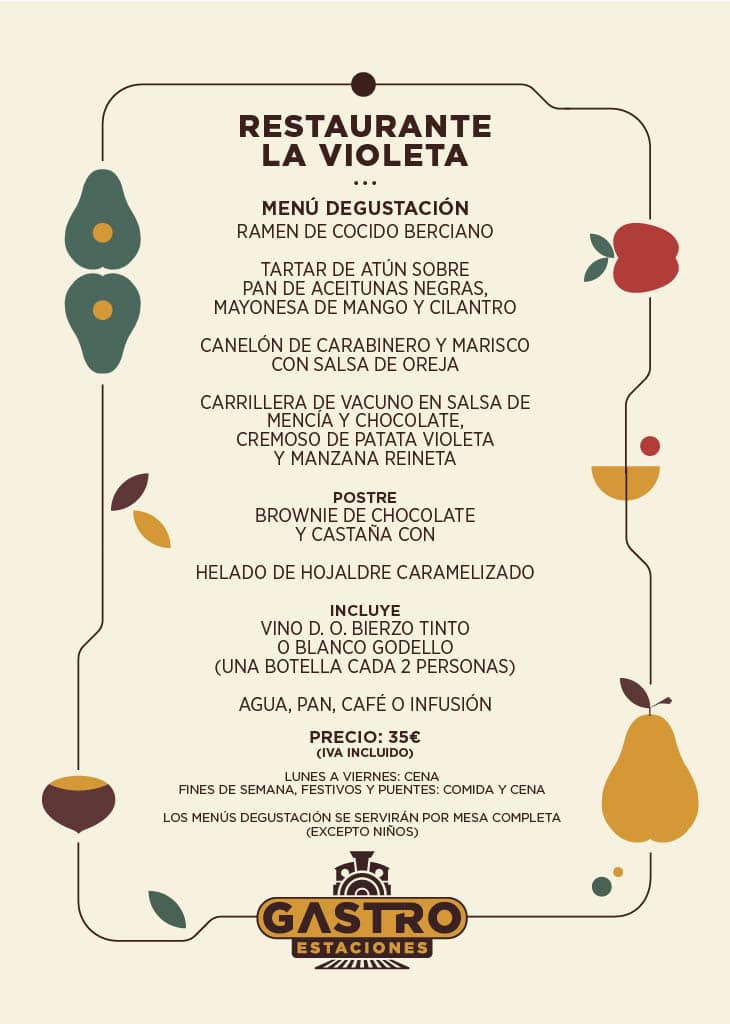 la violeta menu