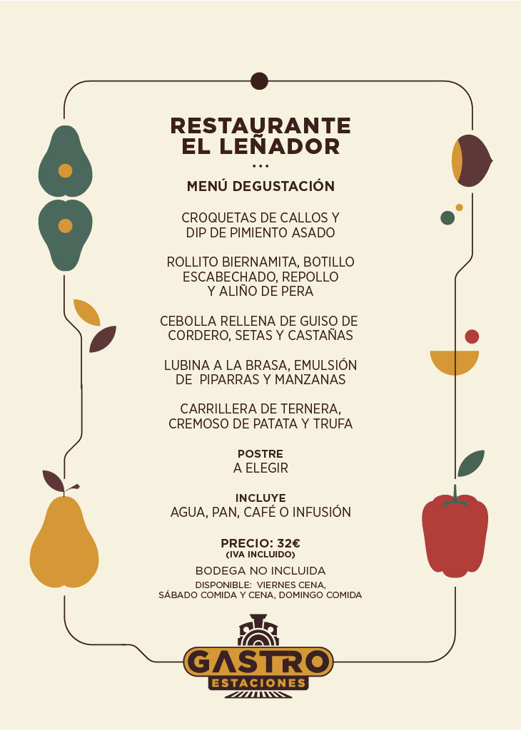 restaurante el leñador menu