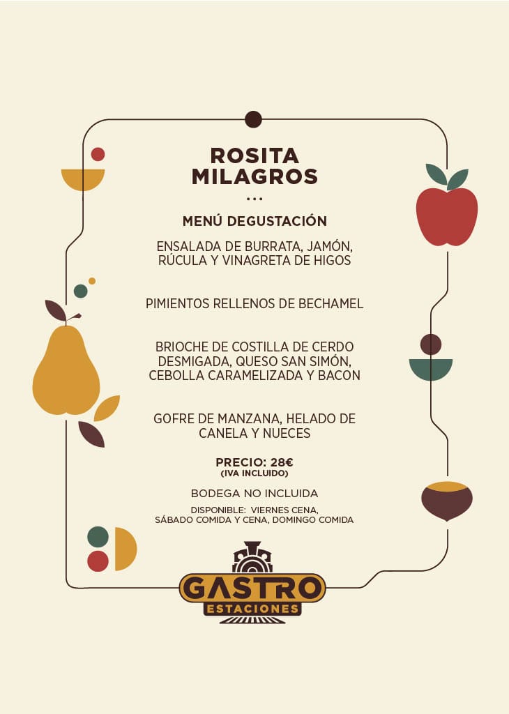 rosita milagros menu