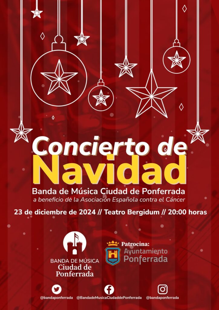 concierto de navidad de la banda de Ponferrada