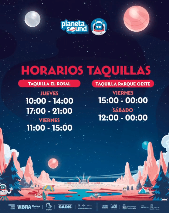 horarios taquillas