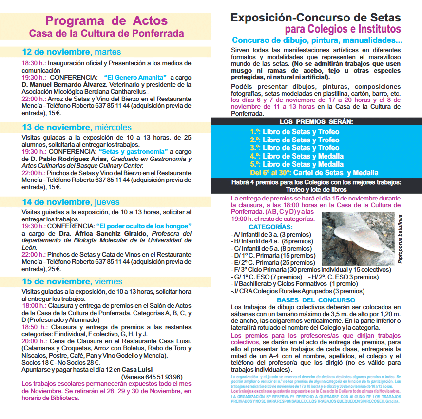 programa jornadas micologicas