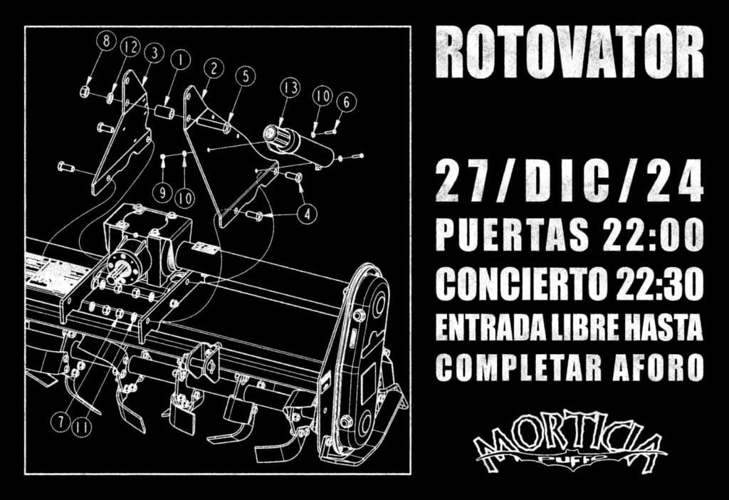 Rotovator, concierto, Pub Morticia, Ponferrada, El Bierzo, música en directo