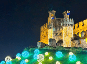 castillo iluminado