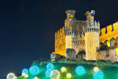 castillo iluminado