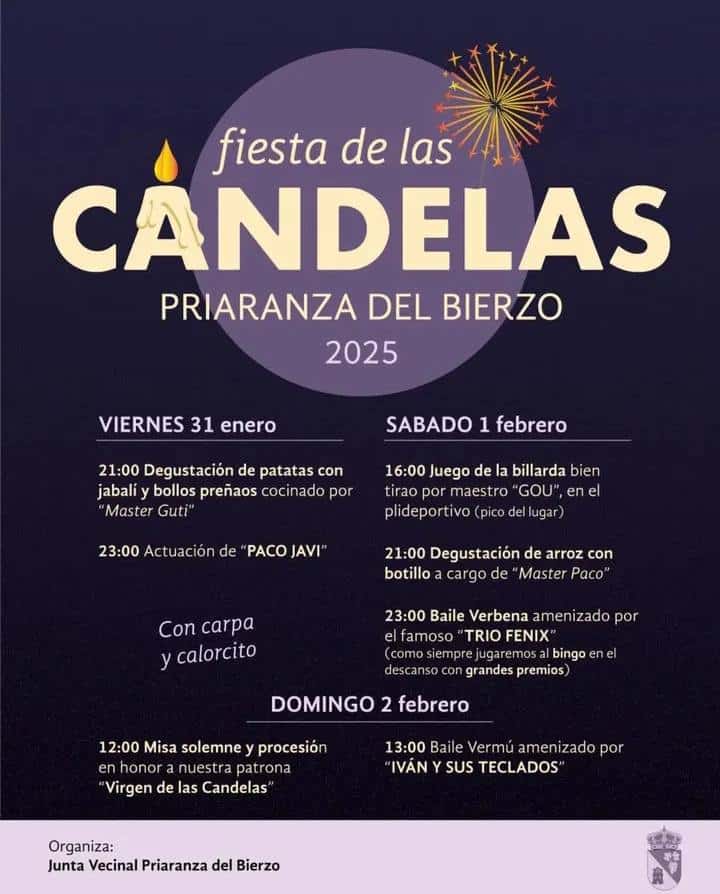 Fiestas de Las Candelas en Priaranza del Bierzo 2025