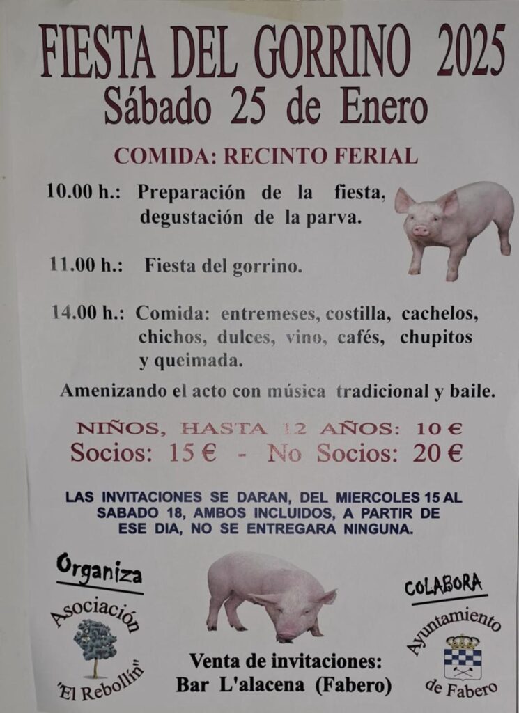 fiesta del gorrino en fabero