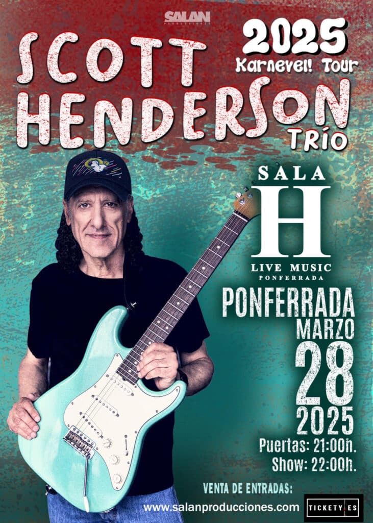 Concierto de Scott Henderson en Ponferrada cartel