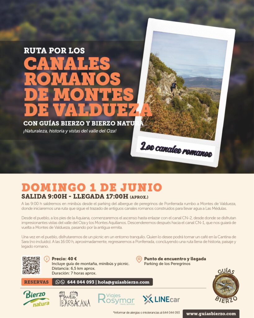 Excursión Canales Romanos de Montes de Valdueza 1 jun