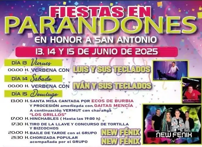 Fiestas en Parandones 2025