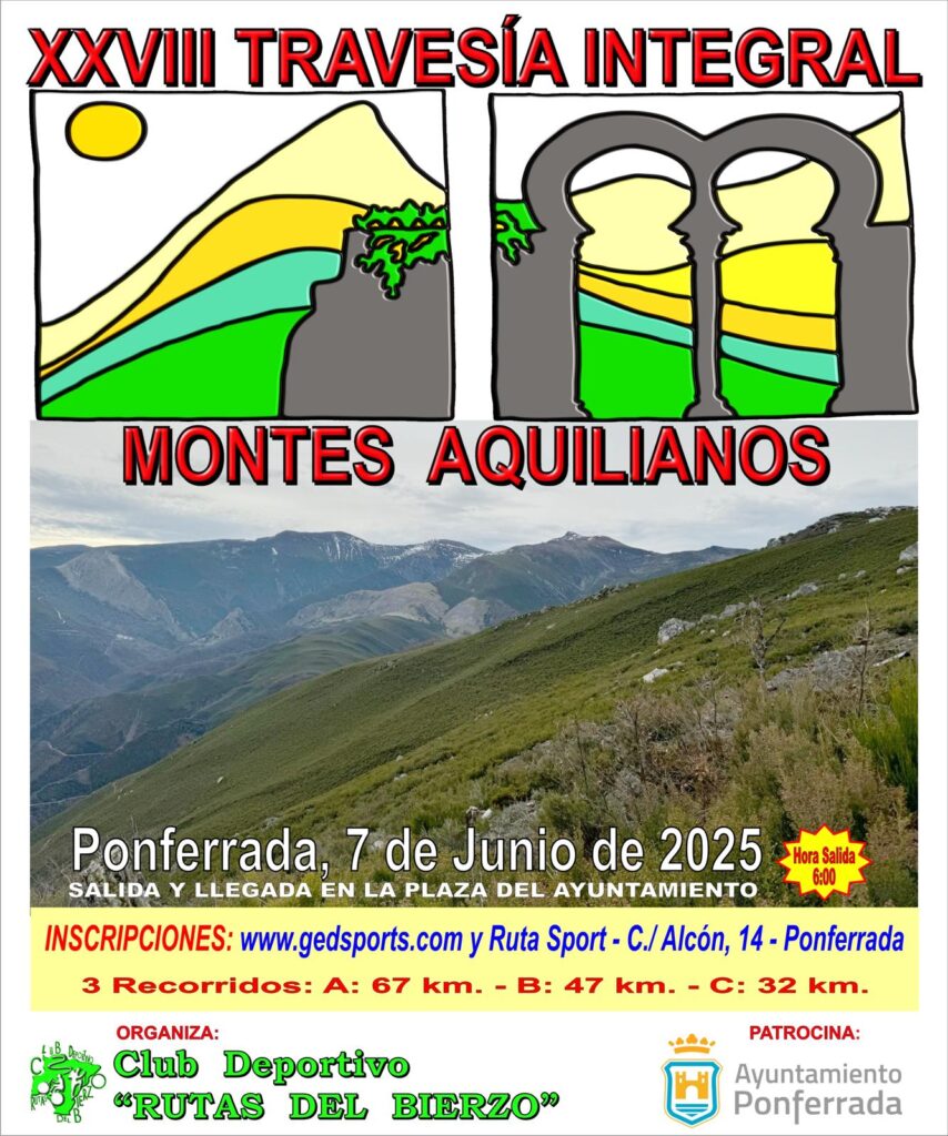 Travesía Integral de los Montes Aquilianos 2025 cartel