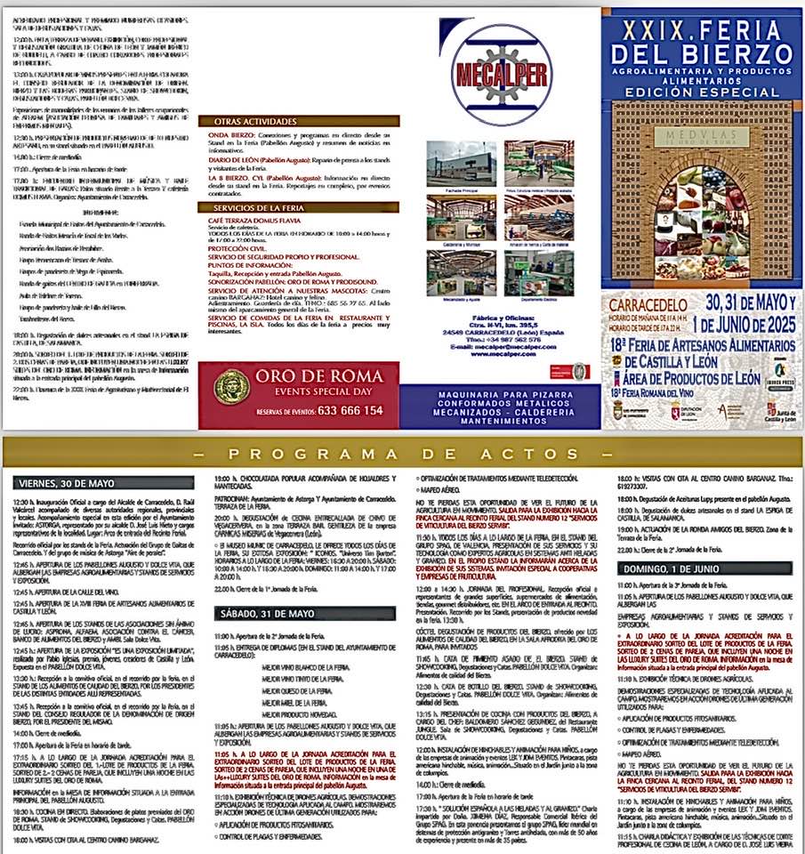 programa de la feria de carracedelo 2025
