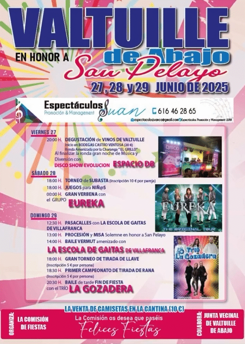 CARTEL FIESTAS DE VALTUILLE DE ABAJO