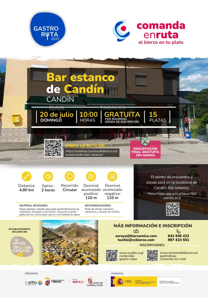 Comanda Gastro rutas Candín 250625