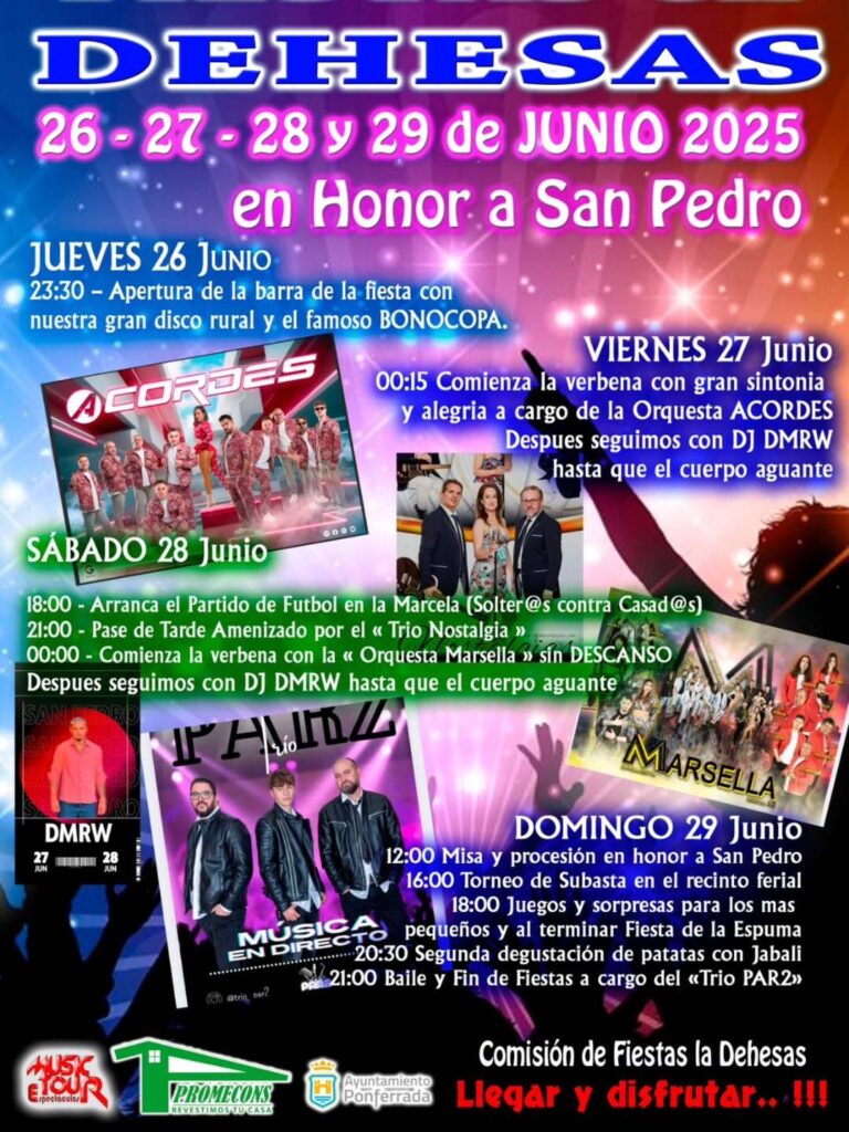 fiestas de dehesas 2025