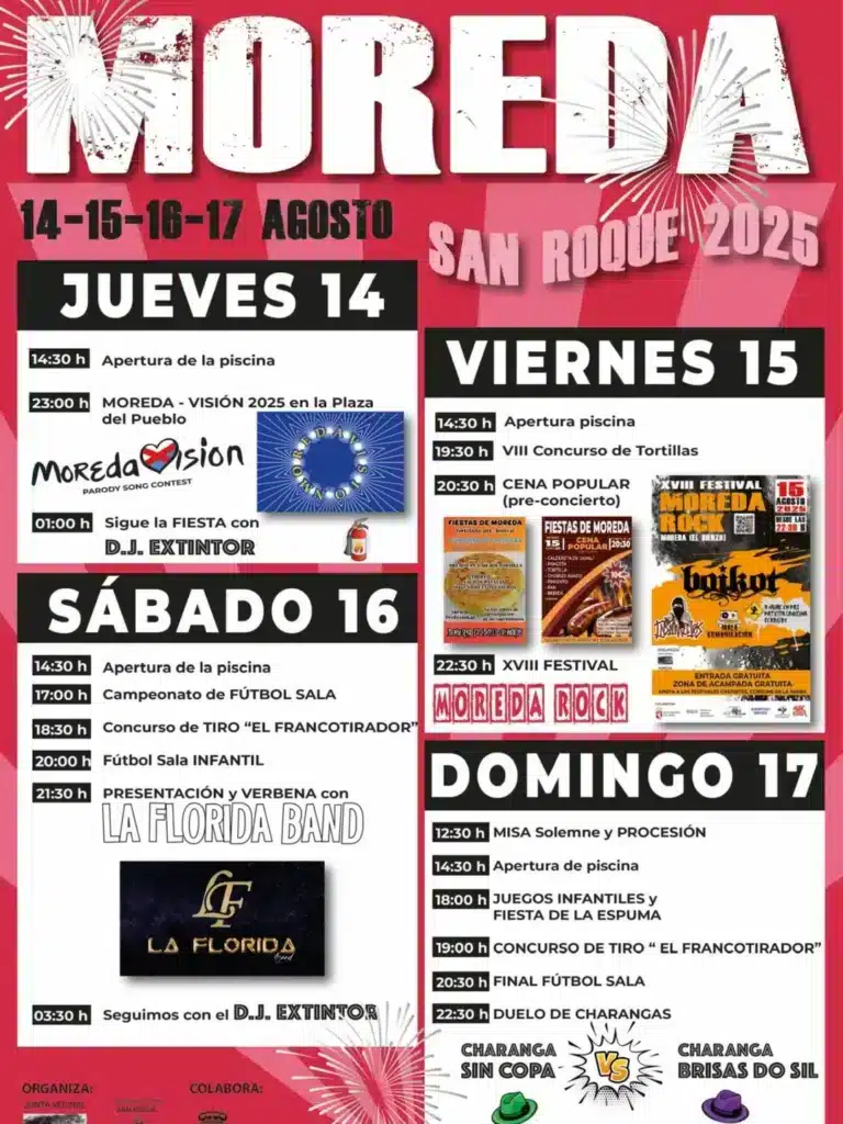 FIESTAS EN MOREDA 2025