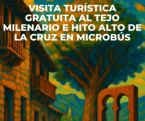 Visita turística gratuita al Tejo Milenario y al Hito Alto de la Cruz en microbús portada