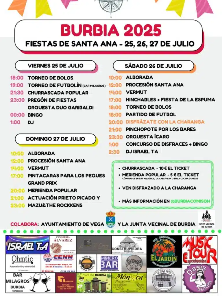 fiestas burbia 2025