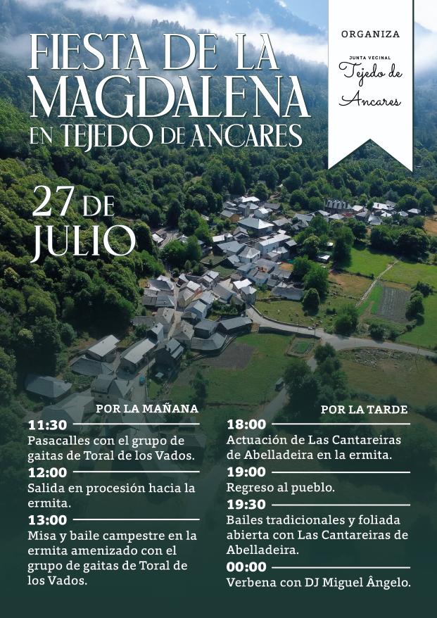 fiestas de la magdalena en tejedo de ancares