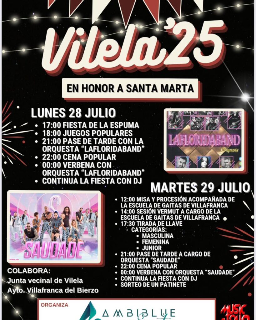 fiestas en vilela 2025