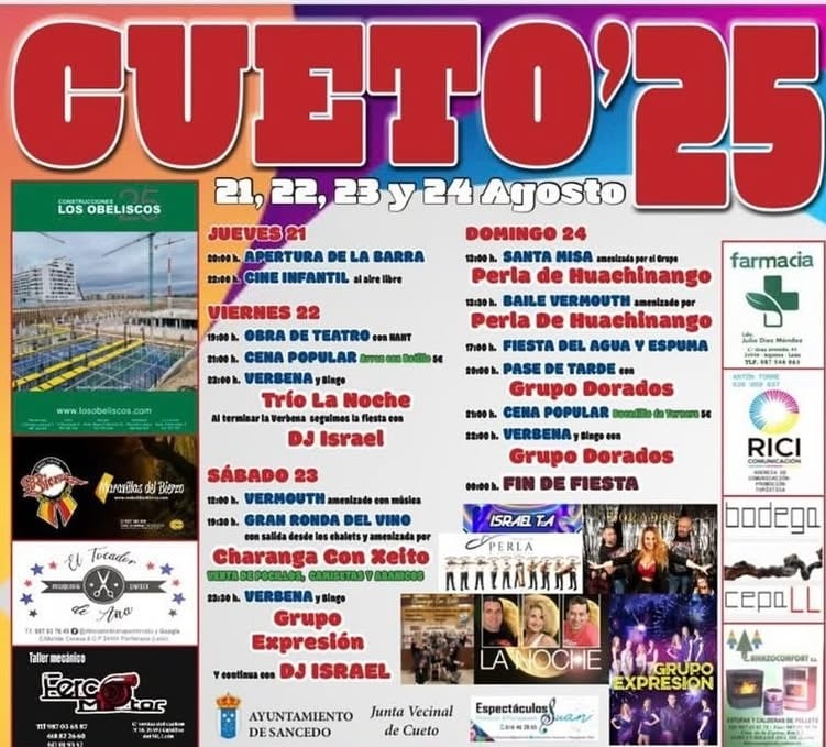 Fiestas en Cueto