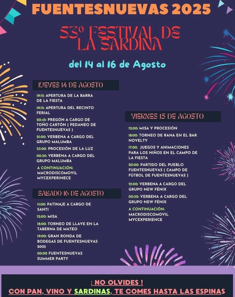 Fiestas en Fuentesnuevas