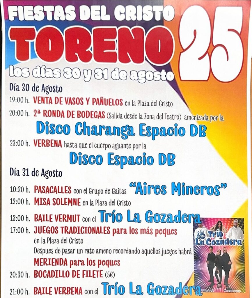 fiestas de el cristo en toreno