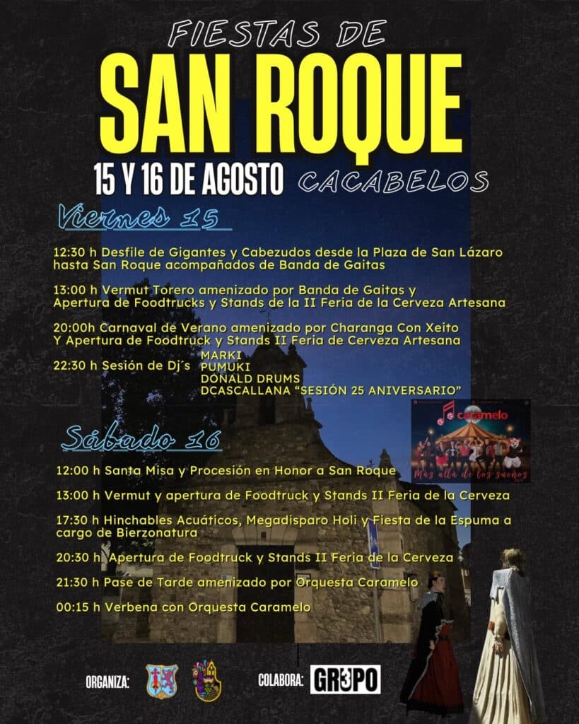 fiestas de san roque en cacabelos