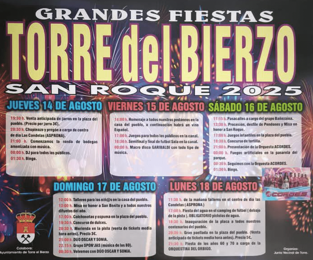 fiestas de torre del bierzo 2025