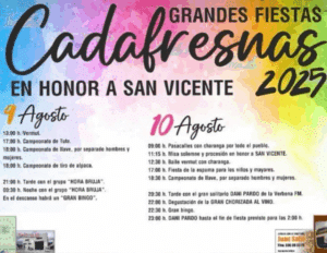 fiestas en cadafresnas 2025