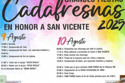 fiestas en cadafresnas 2025