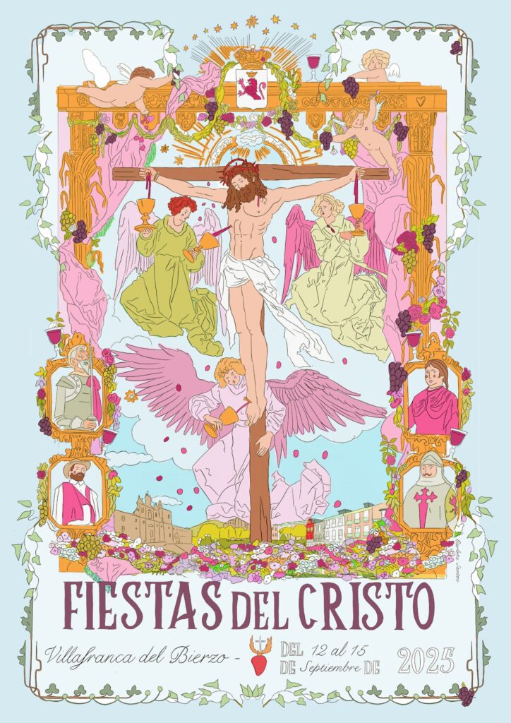 cartel fiestas del cristo en villafranca del bierzo 2025