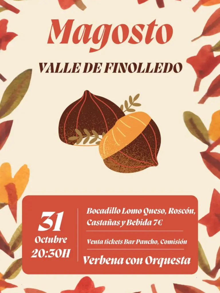 cartel magosto valle de finolledo 2025