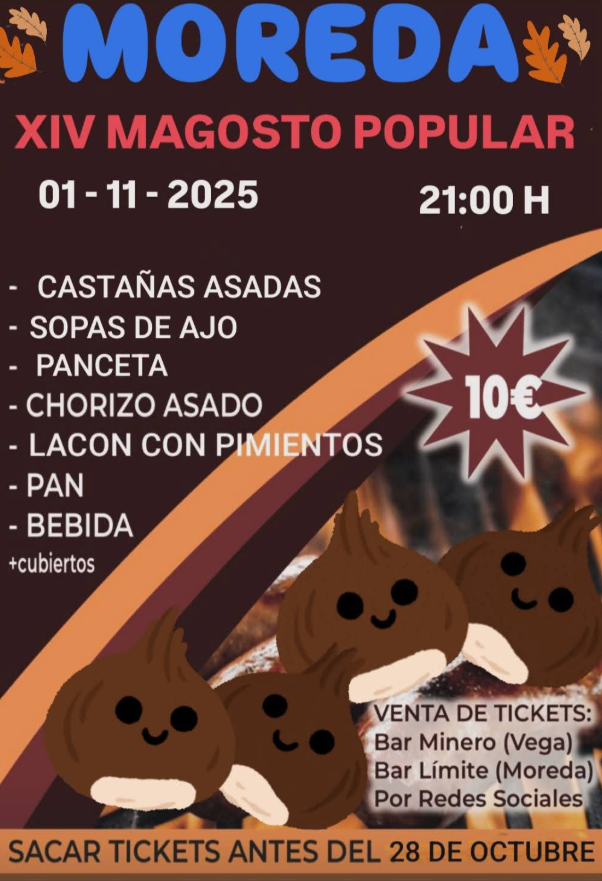 magosto en moreda 2025