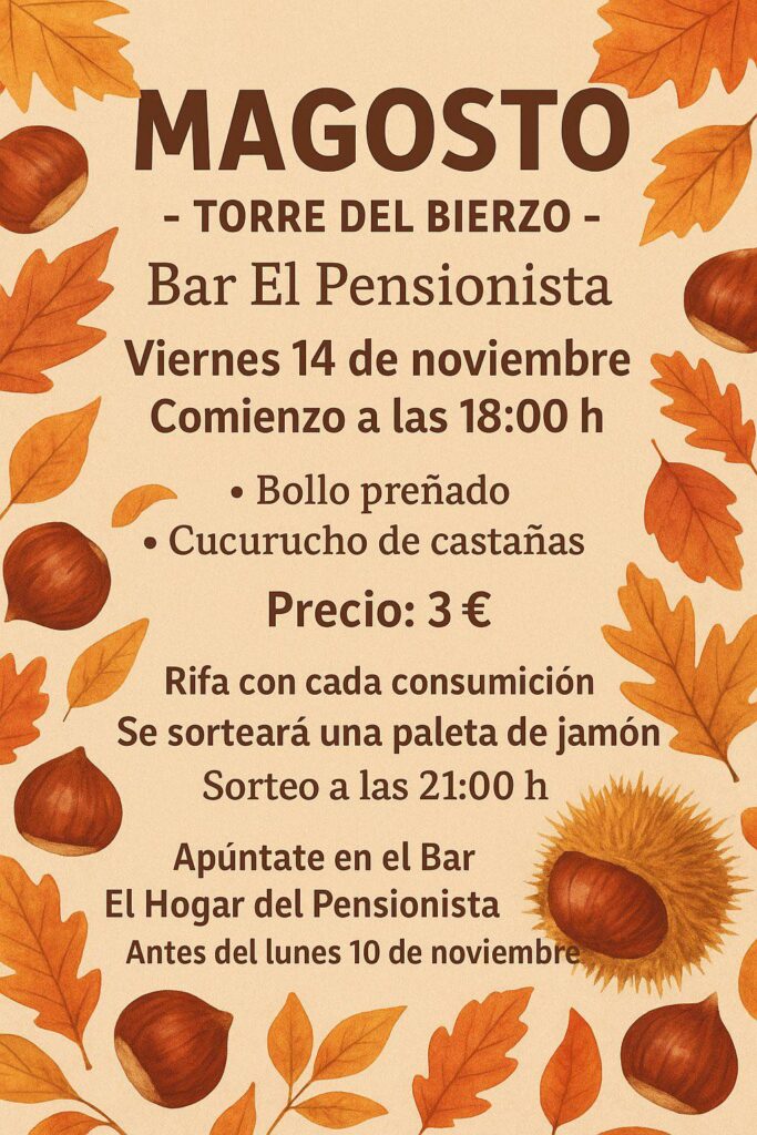 magosto en torre del bierzo 2025