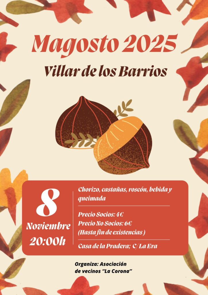 magosto en villar de los barrios 2025