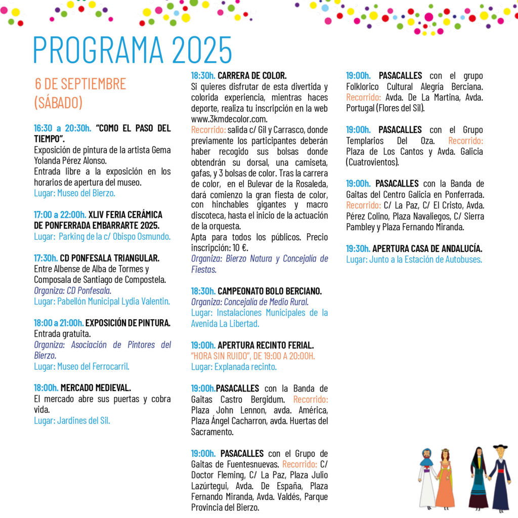 programa 6 septiembre encina 2