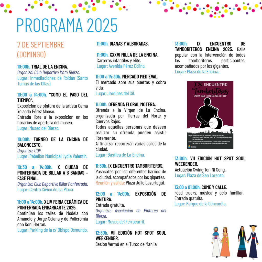 programa 7 septiembre encina