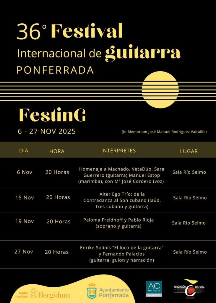 Festival Internacional de Guitarra de Ponferrada 2025