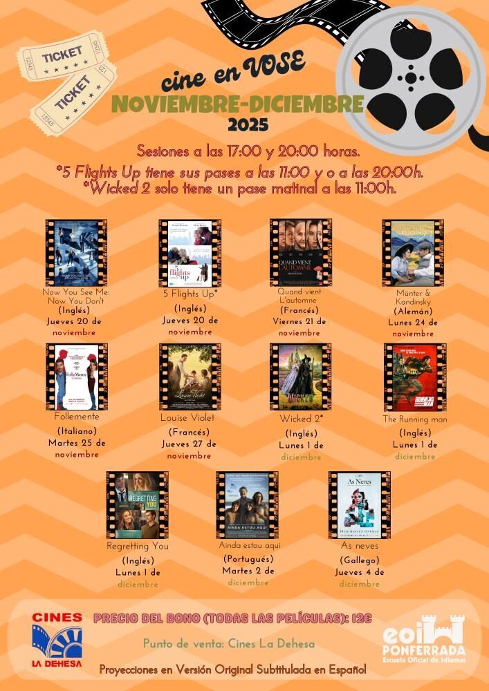 CICLO CINE VOSE 2025 EOI Ponferrada 2025