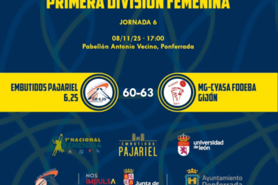 El Embutidos Pajariel 6,25 cede en un ajustado final ante Fodeba Gijón (60-63)