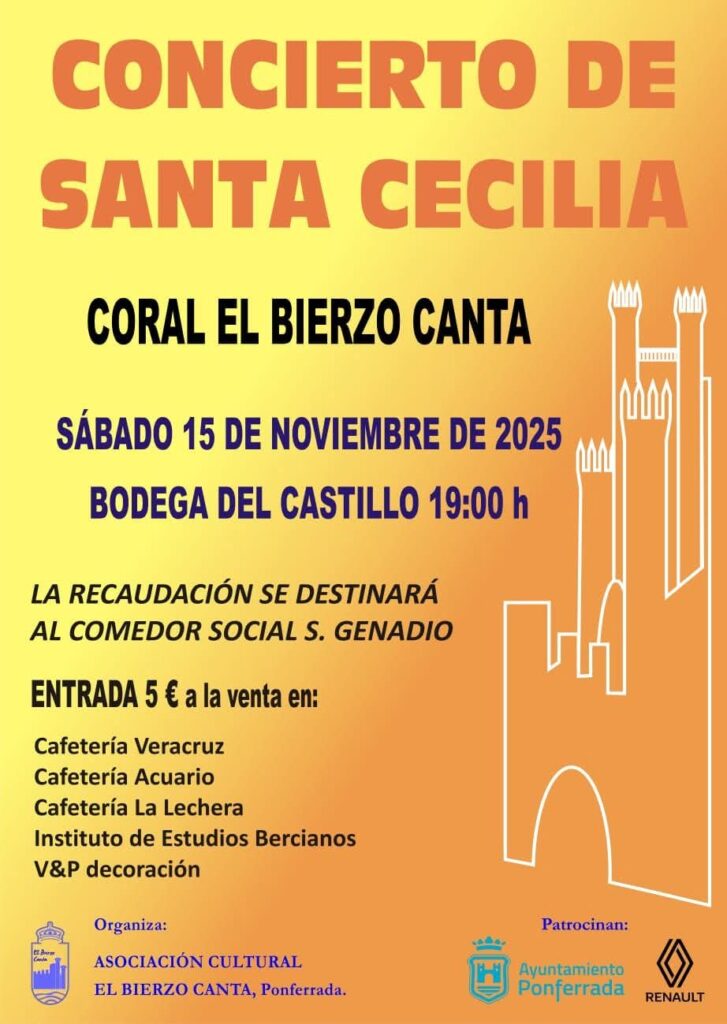 cartel coral bierzo canta