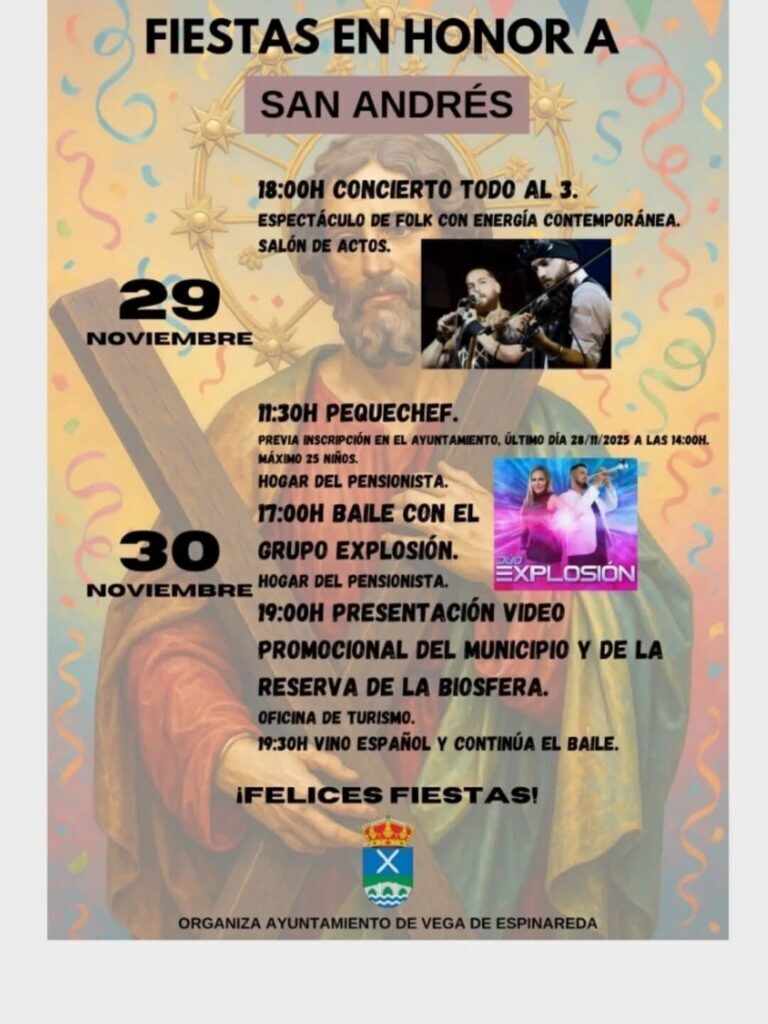 fiestas de san andres en vega de espinareda